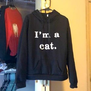 Black cat hoodie